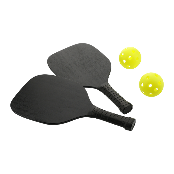 Black Pickleball Paddle and Ball Set