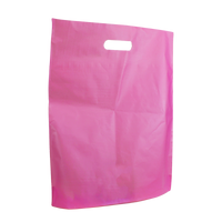 Pink Large Frosted Die Cut Bag Thumb