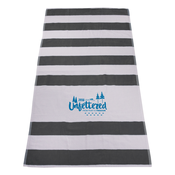 imprinted beach towels,  striped beach towels, 