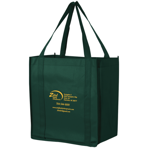 Zitel Family Chiropractic / Thrifty Grocery Tote / Reusable Grocery Bags