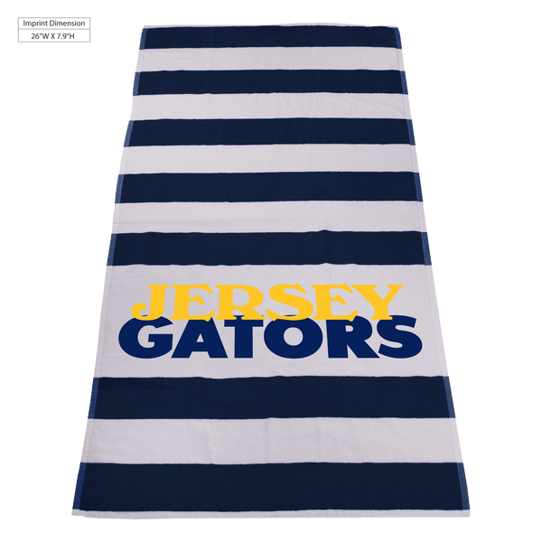striped beach towels,  best selling towels,  silkscreen imprint, 