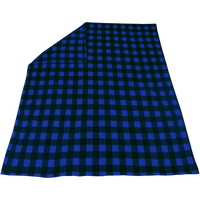 Royal Blue Pine Trail Cabin Throw Blanket Thumb