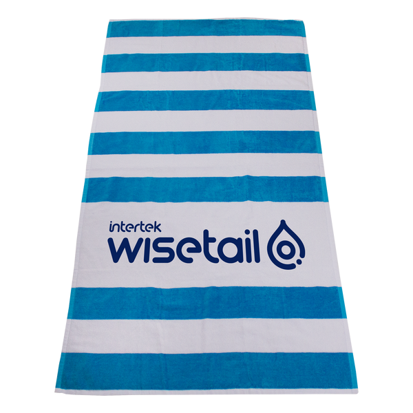 striped beach towels,  best selling towels,  silkscreen imprint, 