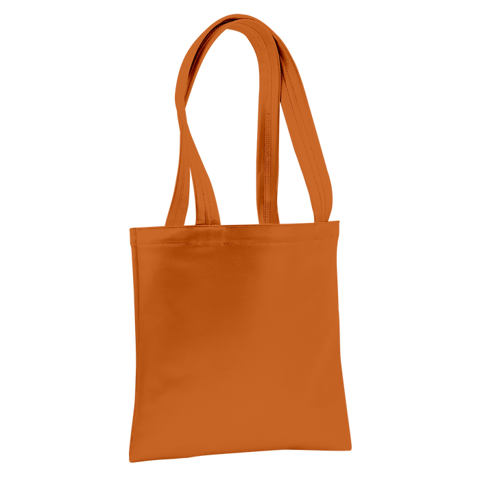 Burnt Orange Large Vegan Leather Tote Bag