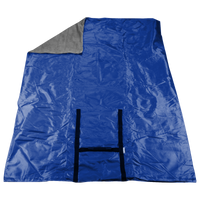 Royal Blue Portable Picnic Fleece Blanket Thumb