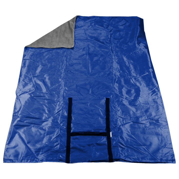 Royal Blue Portable Picnic Fleece Blanket