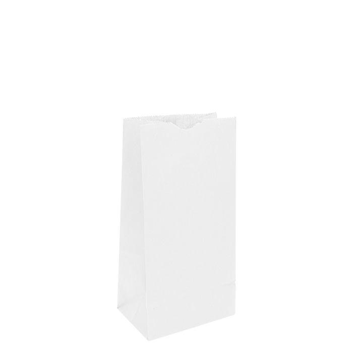 White Medium White Kraft Popcorn Bag