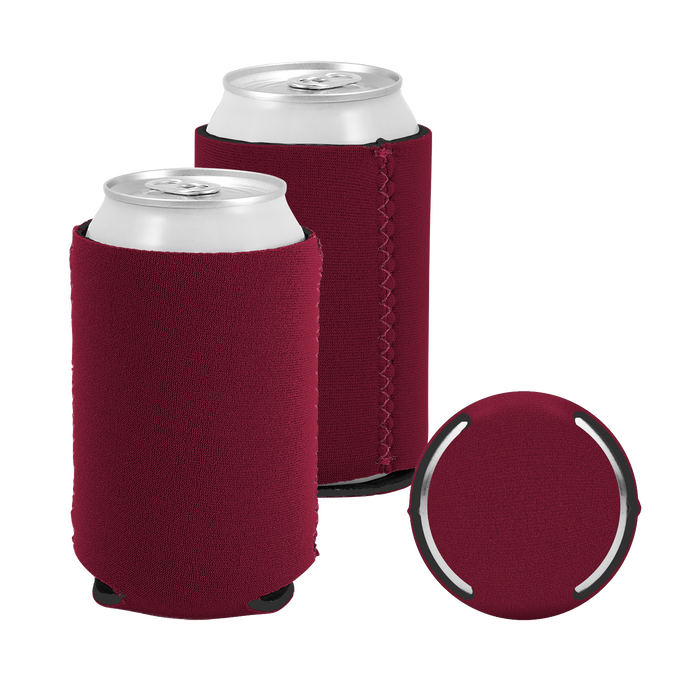 Maroon Premium Collapsible Neoprene Koozie