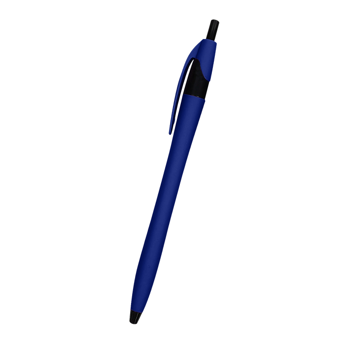Royal Blue Rubberized Dart Pen