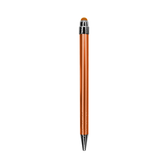 Orange with Black Ink Chrome Stylus Pen