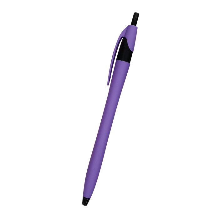 Purple Rubberized Dart Pen