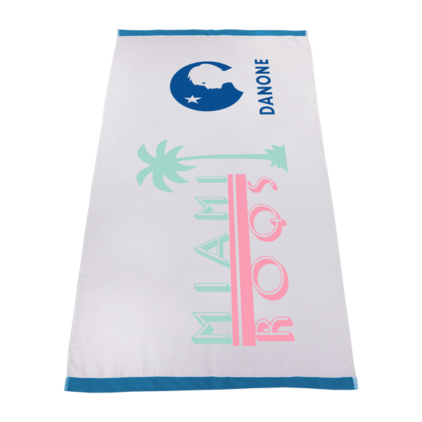 imprinted beach towels,  embroidered beach towels,  white beach towels, 