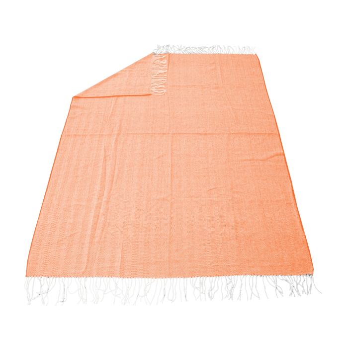 Orange Destin Herringbone Blanket