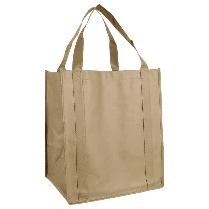 Light Khaki Wine & Dine Reusable Tote Bag