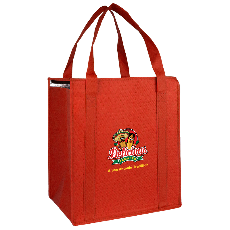 Delicious Tamales / Insulated Cooler Tote with Pocket / Insulated Totes