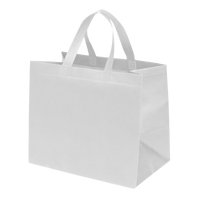 White Medium USA Made Sonic-Weld Tote Thumb