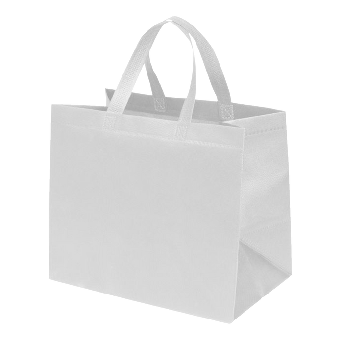 White Medium USA Made Sonic-Weld Tote