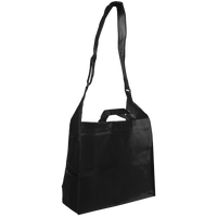 Black Messenger Tote Bag Thumb