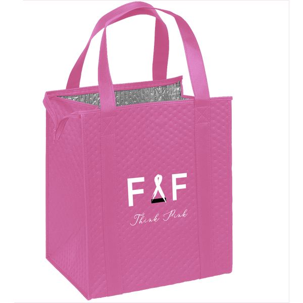 insulated totes,  breast cancer awareness bags, 
