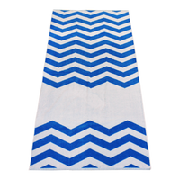 Royal Horizon Chevron Striped Beach Towel Thumb