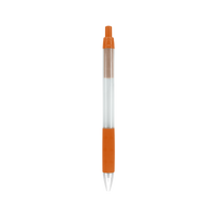 Orange with Black Ink Frosted Barrel Pen Thumb