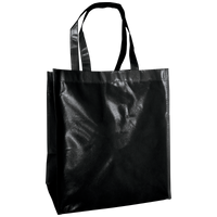 Black Laminated Big Storm Grocery Bag Thumb