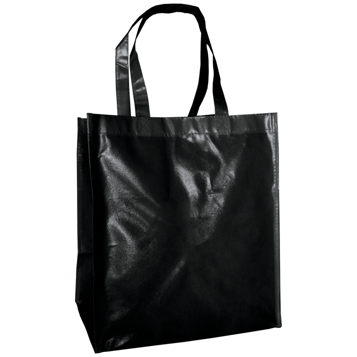 Black Laminated Big Storm Grocery Bag