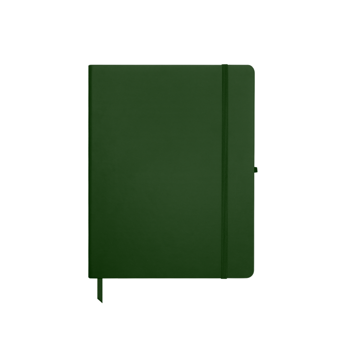 Hunter Green Medium Soft Faux Leather Journal