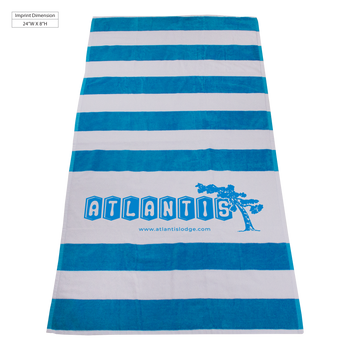 striped beach towels,  best selling towels,  silkscreen imprint, 