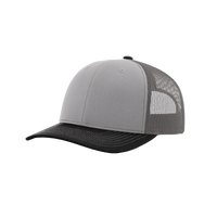 Grey/Charcoal/Black Richardson Trucker Snapback Hat Thumb