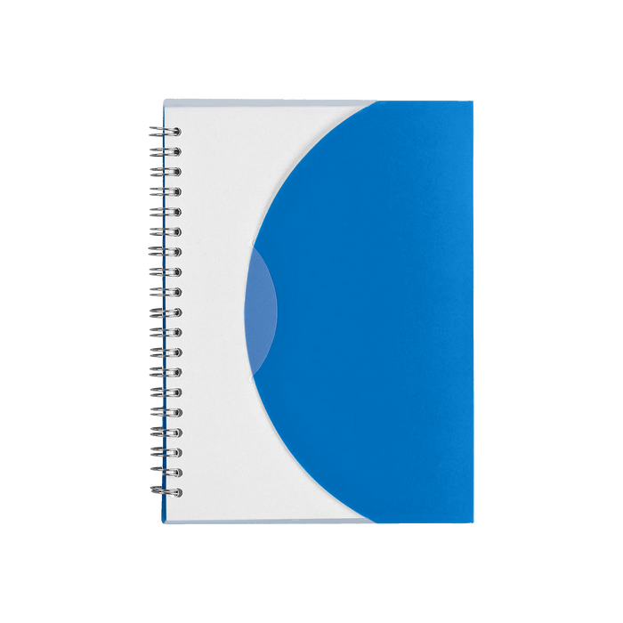 Blue Crescent Spiral Notebook