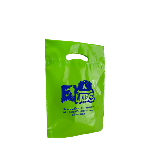EJ Lids / Small EcoFriendly Die Cut Plastic Bag / Plastic Bags