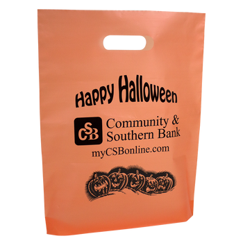 Orange Frosted Trick-or-Treat Bag  