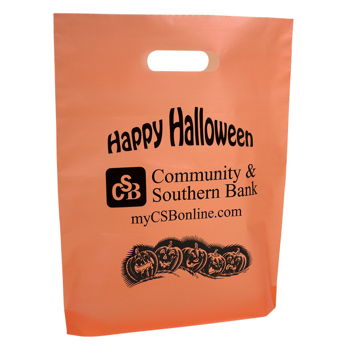  Orange Frosted Trick-or-Treat Bag  