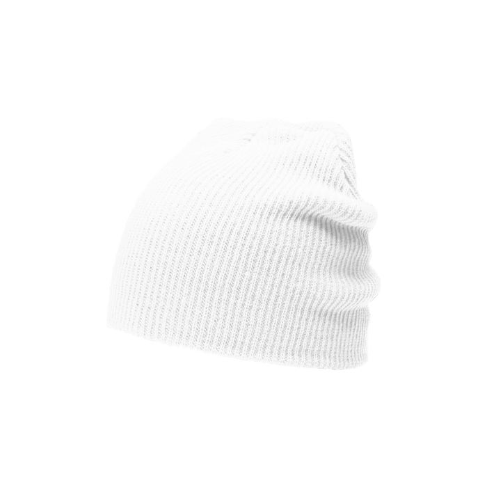 White Slouch Knit Beanie