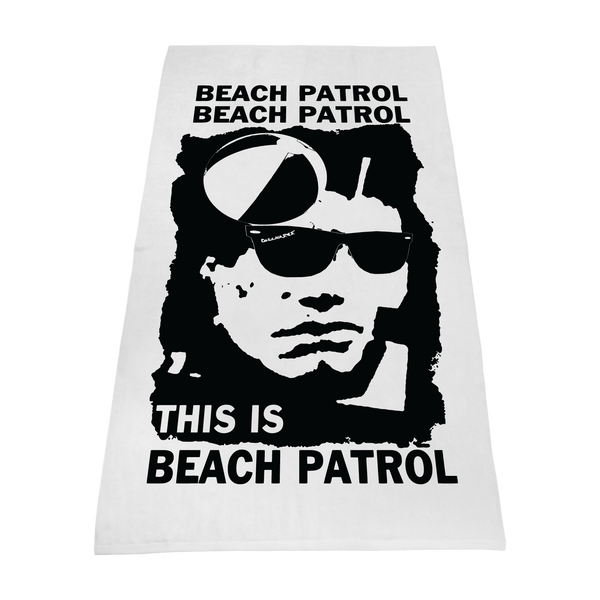 imprinted beach towels,  white beach towels, 