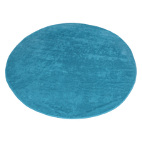 Turquoise Classic Color Round Beach Towel Thumb