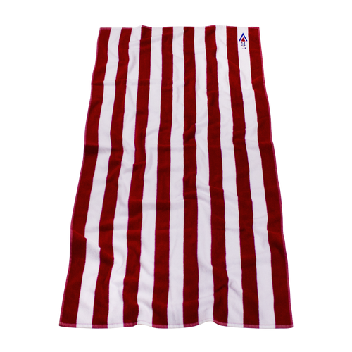 The Latitude Basic Weight Cabana Stripe Personalized beach towels
