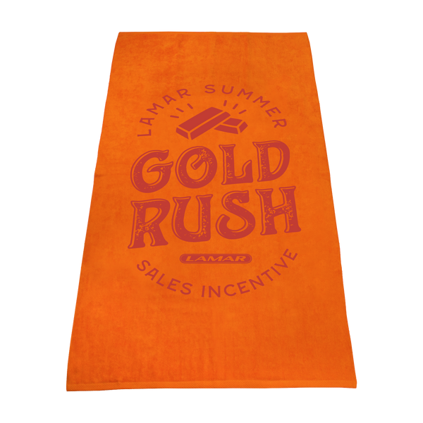 best selling towels,  color beach towels,  silkscreen imprint, 