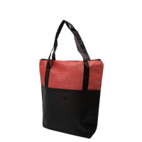 Red Voyage Zip Top Tote Bag Thumb