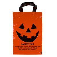 Orange Jack-O-Lantern Safety Tips Bag Thumb