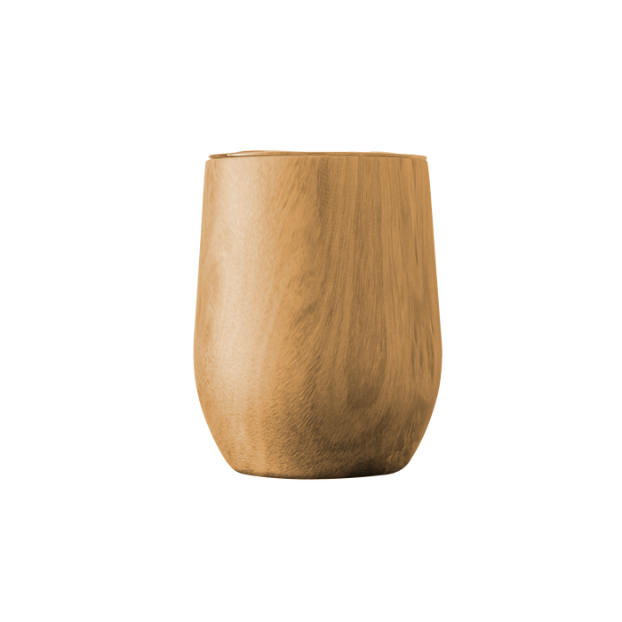 Natural Cambium Wood Grain Stemless Cup