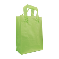 Lime Small Frosted Plastic Shopper Thumb