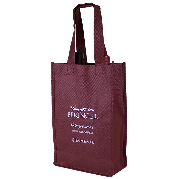 2 bottle wine tote bag