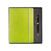 Lime Green Tuscany™ Journal and Stylus Pen Gift Set Thumb