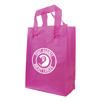 Medium Frosted Plastic Shopper