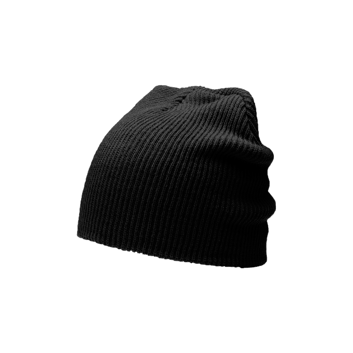 Black Slouch Knit Beanie