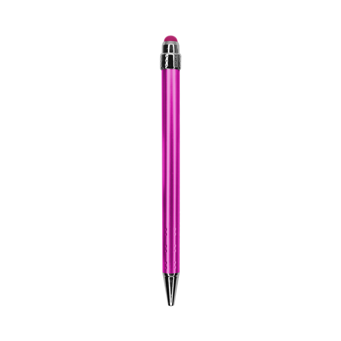 Pink with Black Ink Chrome Stylus Pen