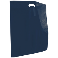Navy Blue Recyclable Extra Large Die Cut Plastic Bag Thumb