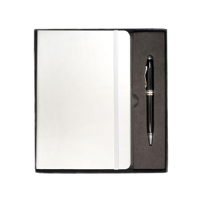 White Tuscany™ Journal and Stylus Pen Gift Set